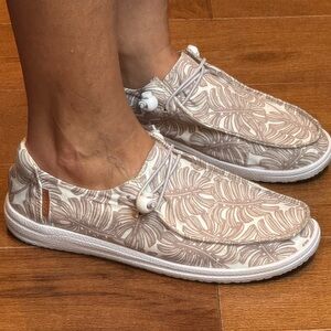 CORKYS Tan Palm Casual Slip-On Shoes